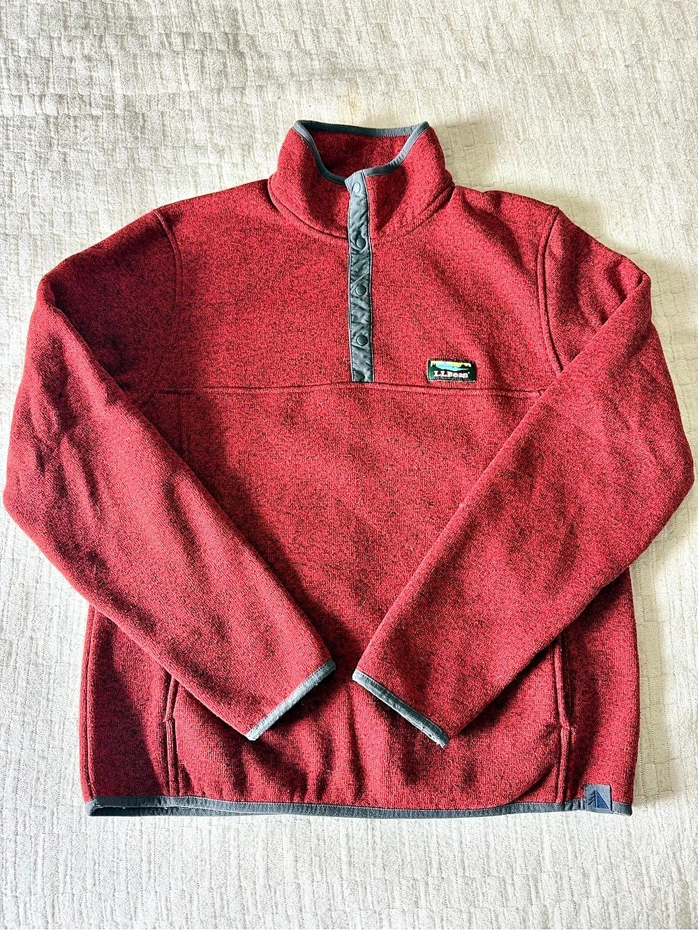 L.L.Bean Men’s Snap Up Sweater Fleece Pullover